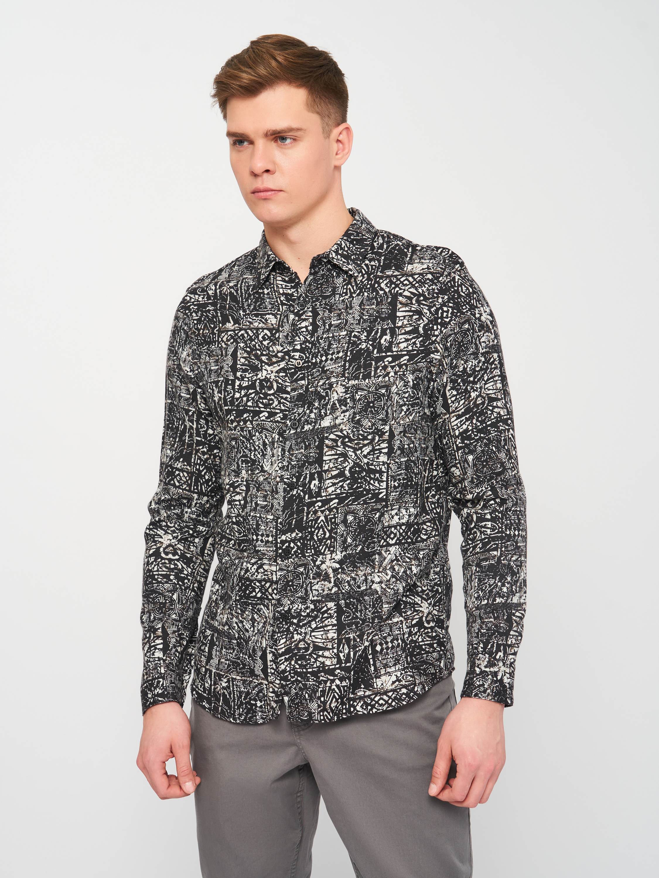 Рубашка Pull & Bear 9471/551/800 Черная с бежевым, Рубашка Pull & Bear 9471/551/800 L Черная с бежевым
Рубашка Pull & Bear 9471/551/800 Черная с бежевым, Рубашка Pull & Bear 9471/551/800 L Черная с бежевым