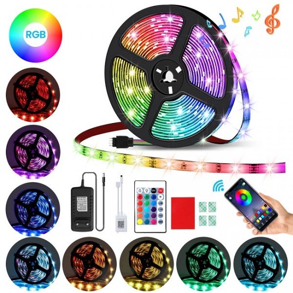 Светодиодная лента LED RGB с Bluetooth и пультом AMBOTHER A-LR-02 23 режима 16 миллионов цветов 5м
Светодиодная лента LED RGB с Bluetooth и пультом AMBOTHER A-LR-02 23 режима 16 миллионов цветов 5м
