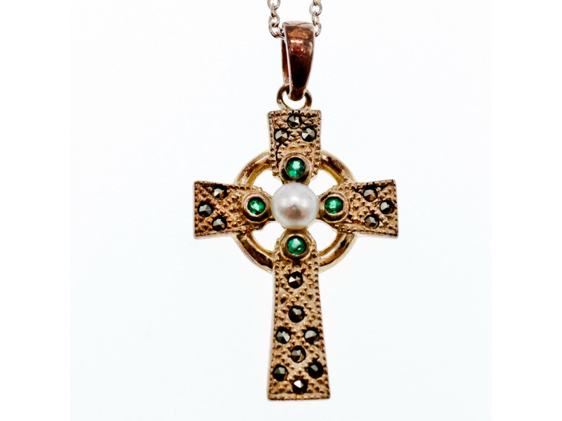 Серебряная цепочка с крестиком жемчуг морион и изумруд Натуральный Sky Jewelry 002226
Серебряная цепочка с крестиком жемчуг морион и изумруд Натуральный Sky Jewelry 002226