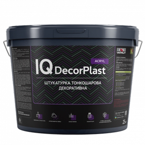 Акриловая декоративная штукатурка Vamiut IQ DecorPlast ACRYL камешковый 2,0мм 25кг
Акриловая декоративная штукатурка Vamiut IQ DecorPlast ACRYL камешковый 2,0мм 25кг