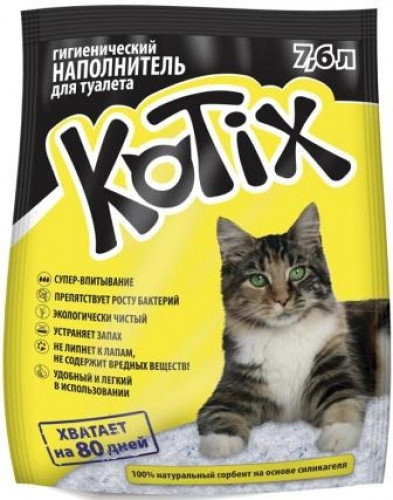 Котикс Наполнитель силикагелевый KOTIX 7,6 литров BGL-KT-23
Котикс Наполнитель силикагелевый KOTIX 7,6 литров BGL-KT-23