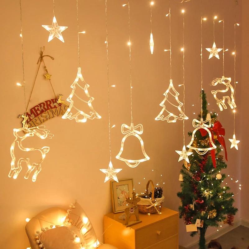Гирлянда-штора Cветодиодная Завеска с Новогодними Фигурами Xmas Lights 2.5м 138 LED Олень Елка Колокольчик Звезда Тепло Белый
Гирлянда-штора Cветодиодная Завеска с Новогодними Фигурами Xmas Lights 2.5м 138 LED Олень Елка Колокольчик Звезда Тепло Белый