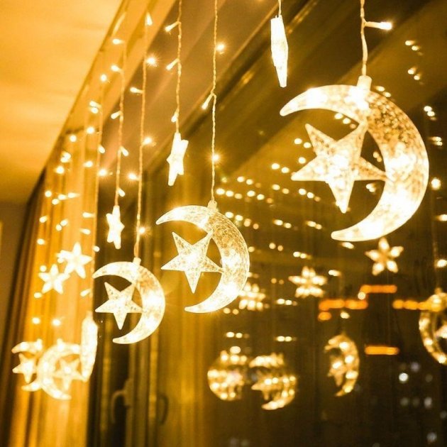 Гирлянда-штора Cветодиодная Завеска Звезды и Луга Xmas Lights 2.5м 138 LED Теплный Белый
Гирлянда-штора Cветодиодная Завеска Звезды и Луга Xmas Lights 2.5м 138 LED Теплный Белый