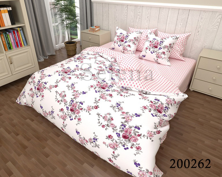 Постельное белье ранфорс Selena Аромат роз 200262 Евро 
Постельное белье ранфорс Selena Аромат роз 200262 Евро