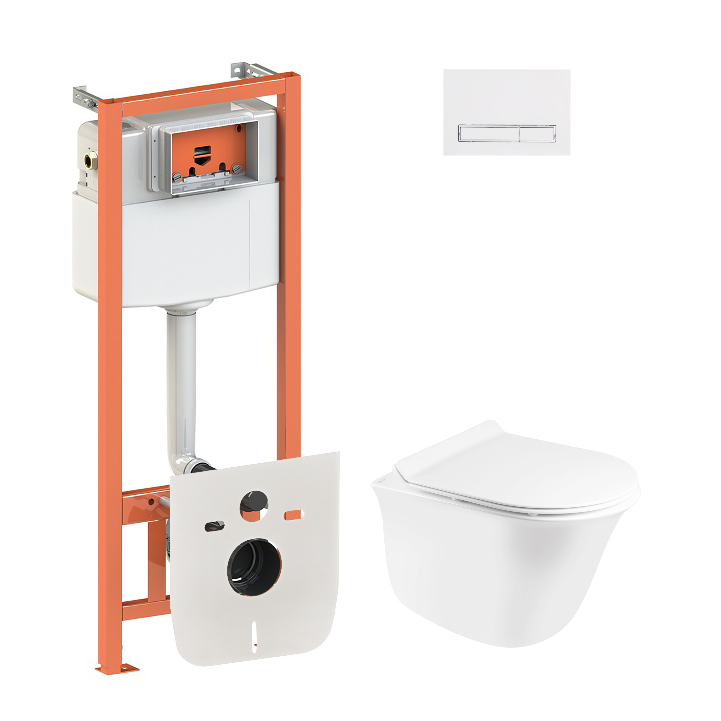 Набор Qtap инсталляция 4 в 1 с панелью смыва Nest (QT0133M425 + QT0111M08V1384W) + унитаз с сиденьем Virgo QT1833051ERW
Набор Qtap инсталляция 4 в 1 с панелью смыва Nest (QT0133M425 + QT0111M08V1384W) + унитаз с сиденьем Virgo QT1833051ERW