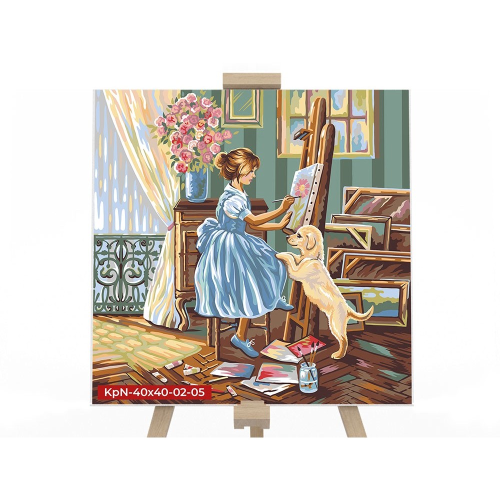 Картина по номерам №5 "Художница" 40*40см, серия 2, в кор. Danko Toys KpN-40x40-02-05
Картина по номерам №5 "Художница" 40*40см, серия 2, в кор. Danko Toys KpN-40x40-02-05