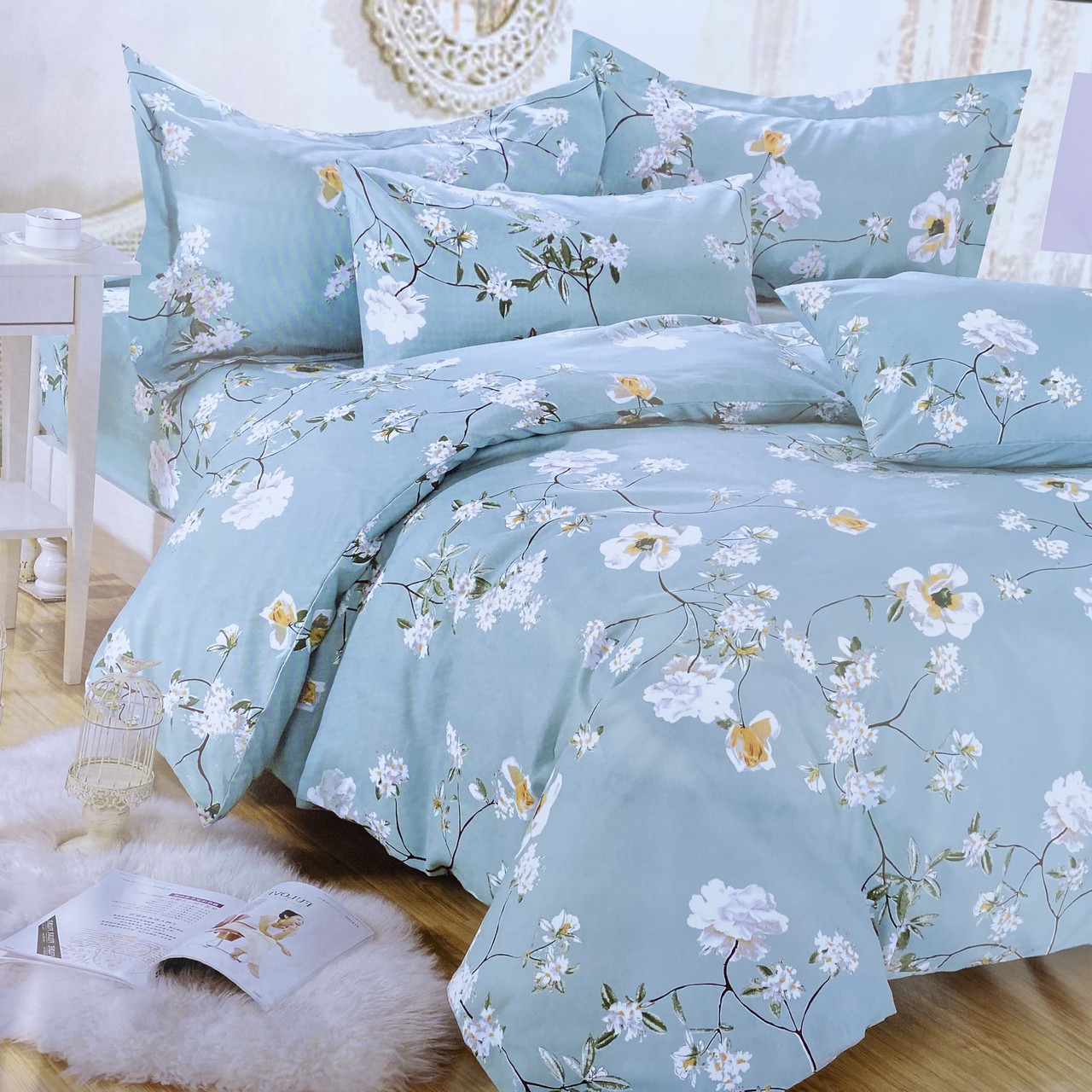 Двухспальный комплект постельного белья простыня на резинке Vital - Textile Фланели 180х220 см (Fr2-11)
Двухспальный комплект постельного белья простыня на резинке Vital - Textile Фланели 180х220 см (Fr2-11)