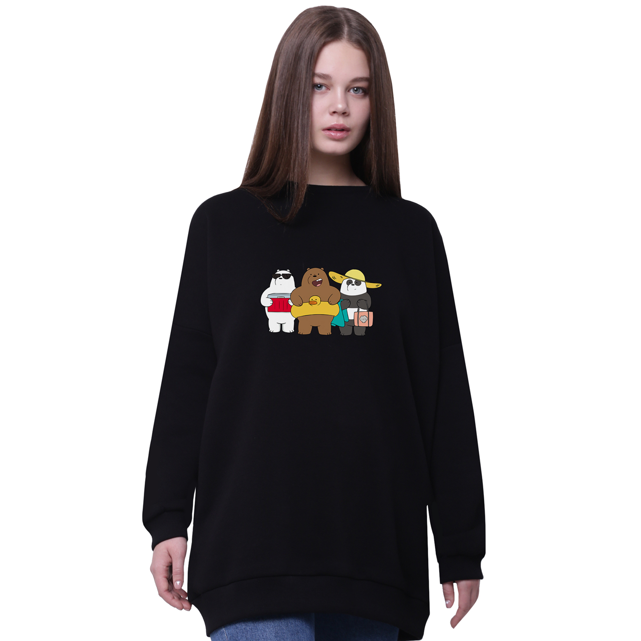 Свитшот для девочек удлиненный Вся правда о медведях (We Bare Bears) Черный (35963-2893-3) 146 см
Свитшот для девочек удлиненный Вся правда о медведях (We Bare Bears) Черный (35963-2893-3) 146 см