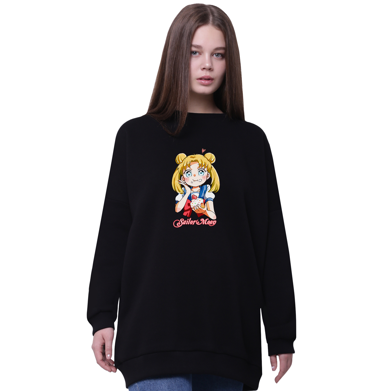 Свитшот для девочек удлиненный Сейлор Мун (Sailor Moon) Черный (35963-2917-3) 146 см
Свитшот для девочек удлиненный Сейлор Мун (Sailor Moon) Черный (35963-2917-3) 146 см