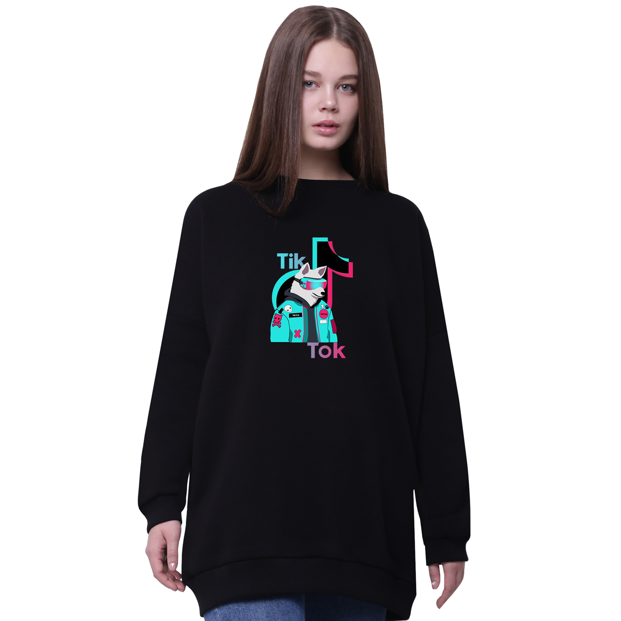 Свитшот для девочек удлиненный Волк ТиТок (Wolf TikTok) Черный (35963-1645-2) 140 см
Свитшот для девочек удлиненный Волк ТиТок (Wolf TikTok) Черный (35963-1645-2) 140 см