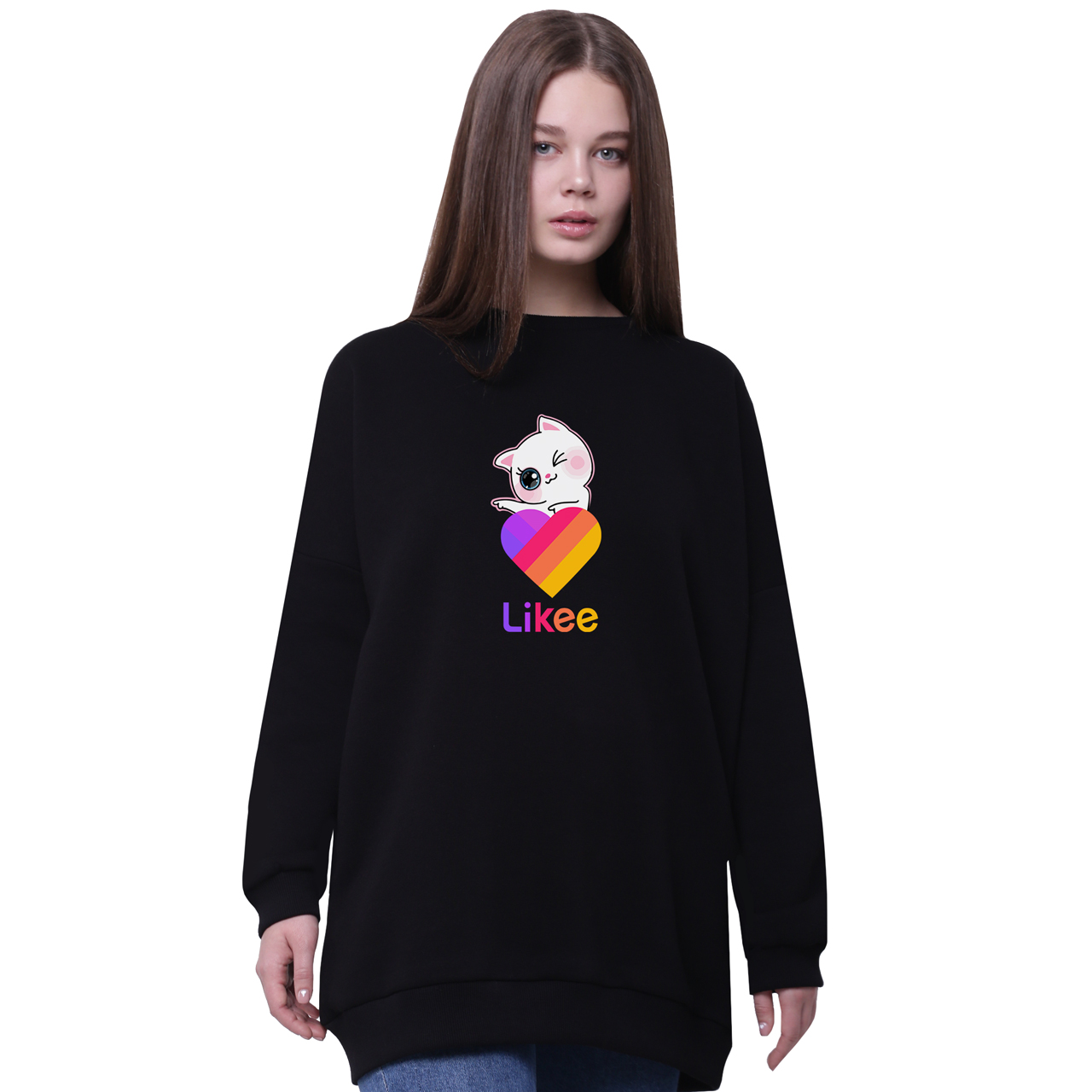 Свитшот для девочек удлиненный Лайки Котик (Likee Cat) Черный (35963-1595-6) 164 см
Свитшот для девочек удлиненный Лайки Котик (Likee Cat) Черный (35963-1595-6) 164 см
