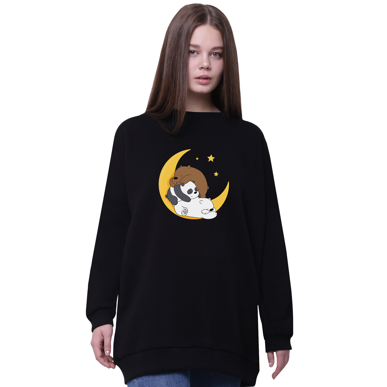 Свитшот для девочек удлиненный Вся правда о медведях (We Bare Bears) Черный (35963-2894-8) 176 см
Свитшот для девочек удлиненный Вся правда о медведях (We Bare Bears) Черный (35963-2894-8) 176 см