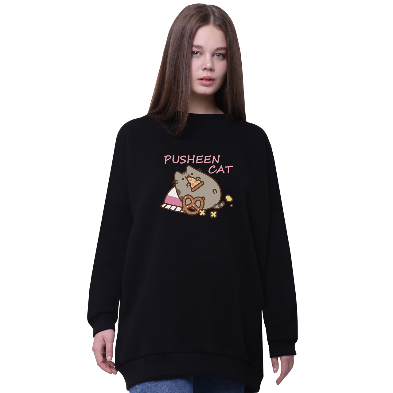 Свитшот для девочек удлиненный Кот Пушин (Pusheen Cat) Черный (35963-3347-3) 146 см
Свитшот для девочек удлиненный Кот Пушин (Pusheen Cat) Черный (35963-3347-3) 146 см