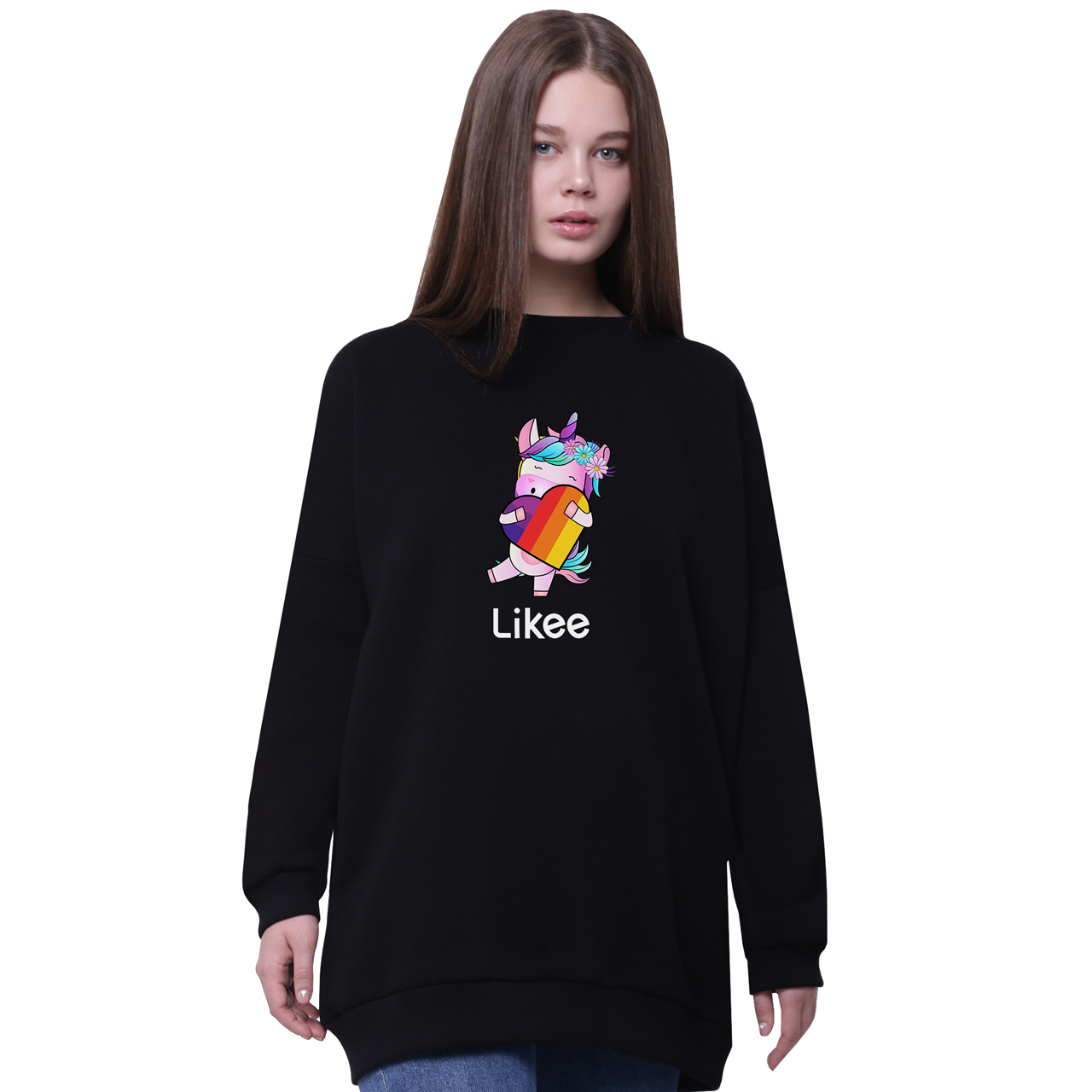 Свитшот для девочек удлиненный Лайк Единорог (Likee Unicorn) Черный (35963-1469-4) 152 см
Свитшот для девочек удлиненный Лайк Единорог (Likee Unicorn) Черный (35963-1469-4) 152 см