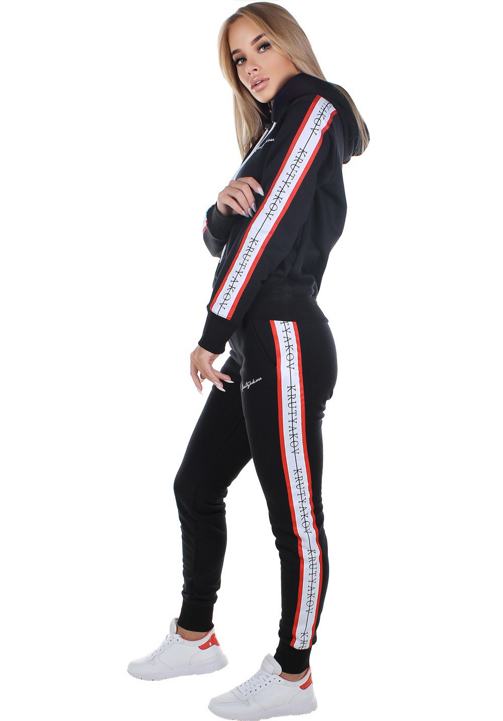 Костюм спортивний жіночий Krutyakov STRIPES чорний 1732215, Костюм спортивний жіночий Krutyakov STRIPES S чорний 1732215
Костюм спортивний жіночий Krutyakov STRIPES чорний 1732215, Костюм спортивний жіночий Krutyakov STRIPES S чорний 1732215