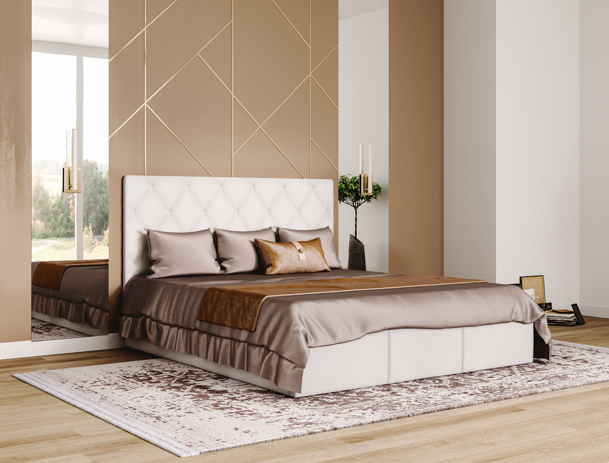 Кровать двуспальная из ДСП с мягким изголовьем 160x200 Каролина 2 искусственная кожа Flay светло-серый Світ Меблів с металлическим каркасом (без матраса)
Кровать двуспальная из ДСП с мягким изголовьем 160x200 Каролина 2 искусственная кожа Flay светло-серый Світ Меблів с металлическим каркасом (без матраса)