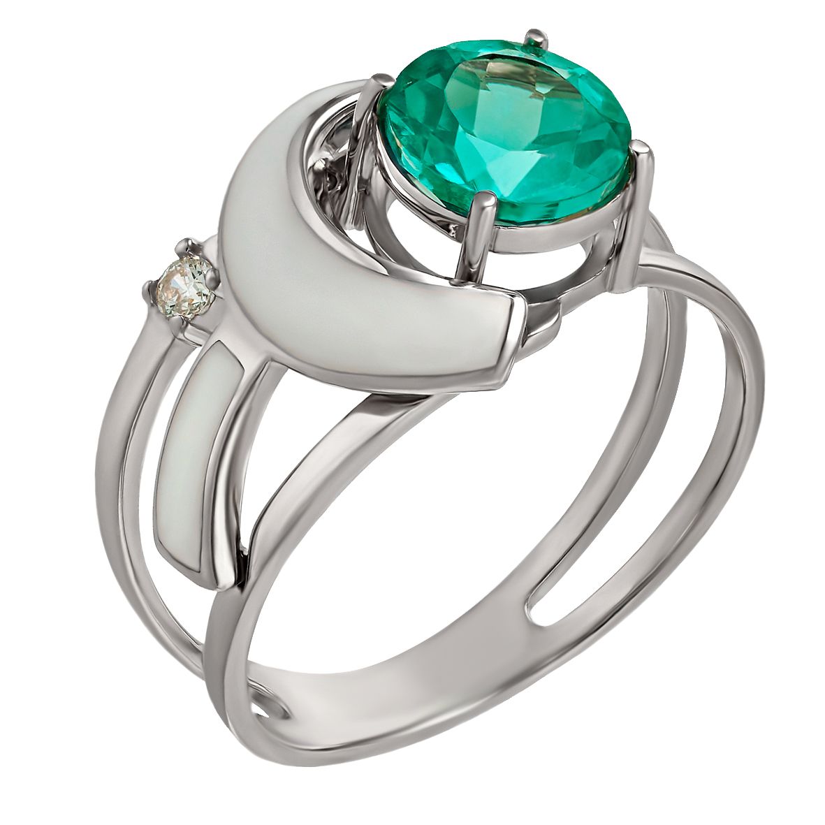 Серебряное кольцо с нанокристаллом, фианитом и эмалью Tango Jewellery Company 330077А размер 16.5
Серебряное кольцо с нанокристаллом, фианитом и эмалью Tango Jewellery Company 330077А размер 16.5