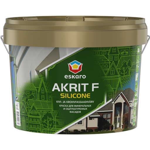 Фасадная акриловая краска Eskaro Akrit F Silicоne Белая 9 л краска для минеральных и оштукатуренных фасадов
Фасадная акриловая краска Eskaro Akrit F Silicоne Белая 9 л краска для минеральных и оштукатуренных фасадов