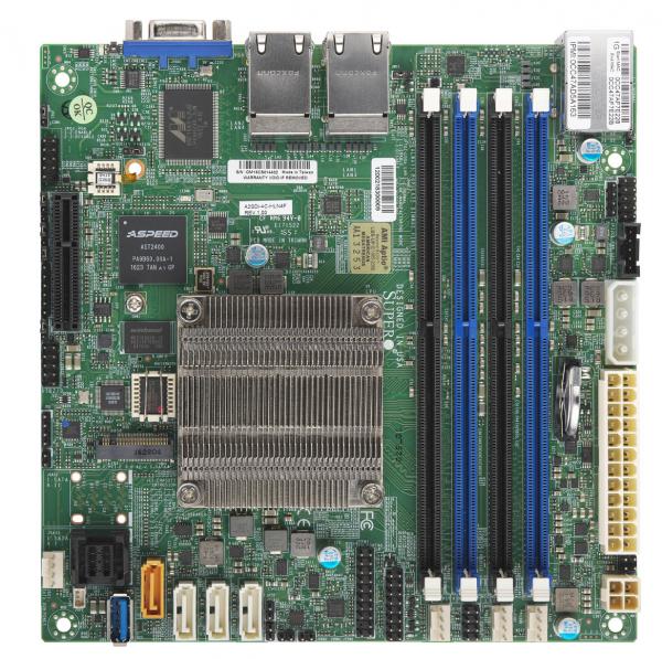 Материнская плата super micro computer SUPERMICRO MBD-A2SDi-4C-HLN4F-O Embedded Denverton FCBGA1310 Intel Atom C3558 4 Core DDR4 4xGbE mITX
Материнская плата super micro computer SUPERMICRO MBD-A2SDi-4C-HLN4F-O Embedded Denverton FCBGA1310 Intel Atom C3558 4 Core DDR4 4xGbE mITX
