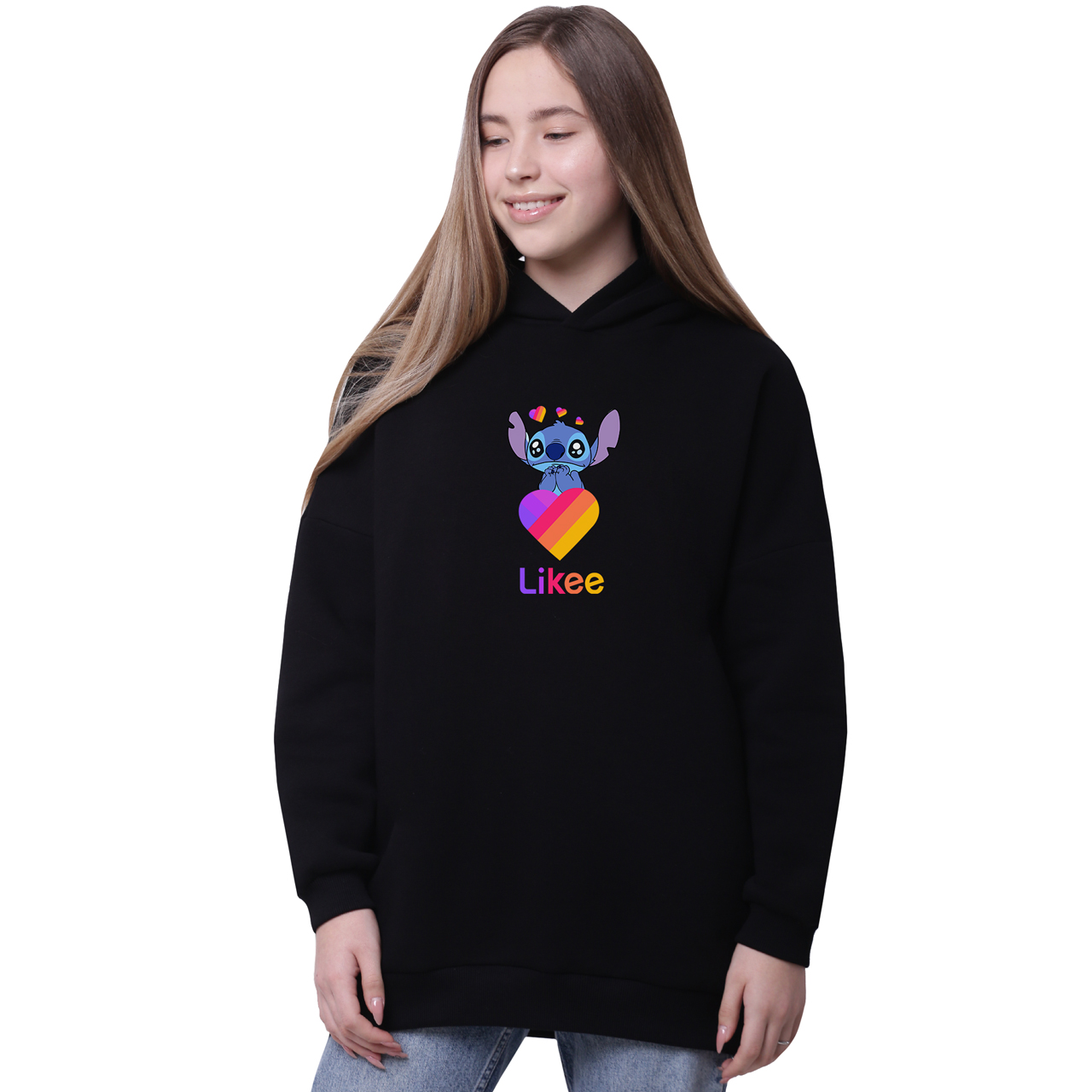 Худи для девочек удлиненный Лайки Стич (Stitch Likee) Черный (35962-1596-1) 134 см
Худи для девочек удлиненный Лайки Стич (Stitch Likee) Черный (35962-1596-1) 134 см
