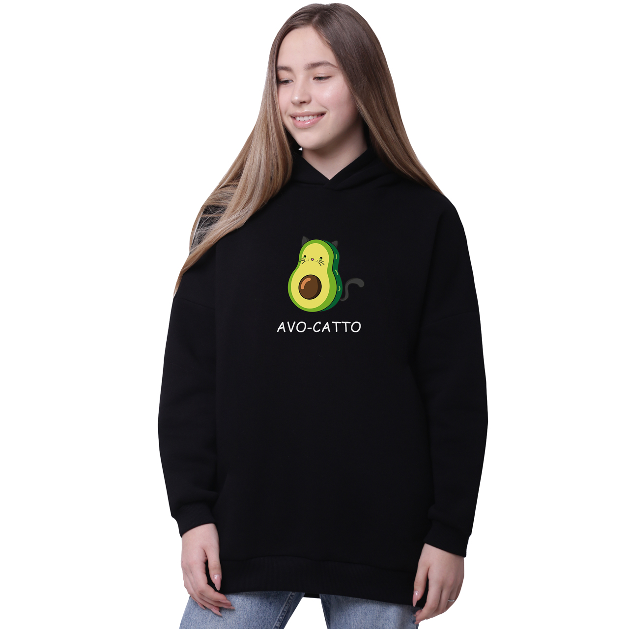 Худи для девочек удлиненный Авокадо Котик (Avo-Catto) Черный (35962-1372-3) 146 см
Худи для девочек удлиненный Авокадо Котик (Avo-Catto) Черный (35962-1372-3) 146 см