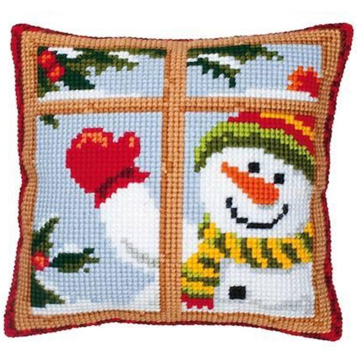 Набор для вышивания крестом (подушка) Vervaco Happy Snowman Веселый снеговик PN-0008519
Набор для вышивания крестом (подушка) Vervaco Happy Snowman Веселый снеговик PN-0008519
