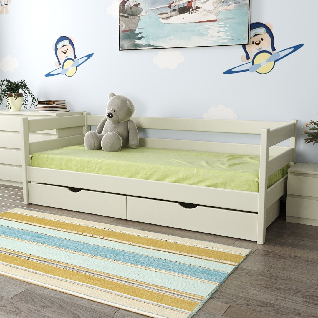 Односпальная кровать из ясеня MEBLIUS Умка 90 см x 200 см Слоновая кость с выдвижными ящиками
Односпальная кровать из ясеня MEBLIUS Умка 90 см x 200 см Слоновая кость с выдвижными ящиками
