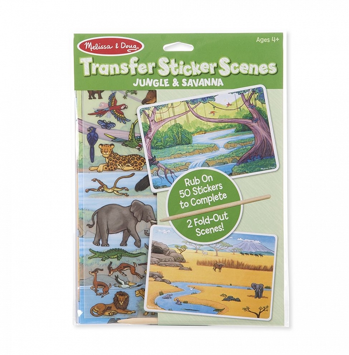 Переводные наклейки Джунгли и Саванна Transfer Sticker Scenes Jungle and Savanna Melissa & Doug
Переводные наклейки Джунгли и Саванна Transfer Sticker Scenes Jungle and Savanna Melissa & Doug