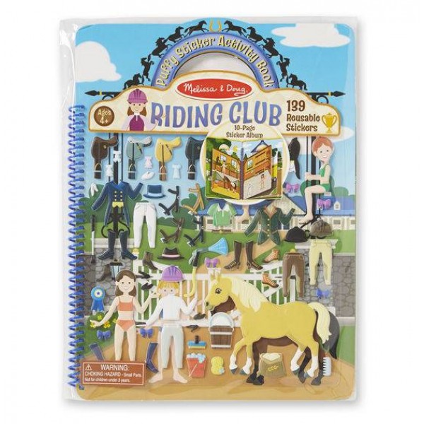 Объемные многоразовые наклейки Клуб верховой езды Puffy Sticker Activity Book Riding Club Melissa & Doug
Объемные многоразовые наклейки Клуб верховой езды Puffy Sticker Activity Book Riding Club Melissa & Doug