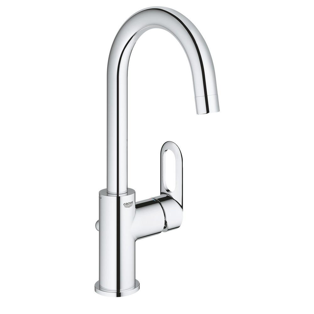 Кран для раковины однорычажный GROHE BauLoop L-Size хром латунь с донным клапаном 23763000
Кран для раковины однорычажный GROHE BauLoop L-Size хром латунь с донным клапаном 23763000