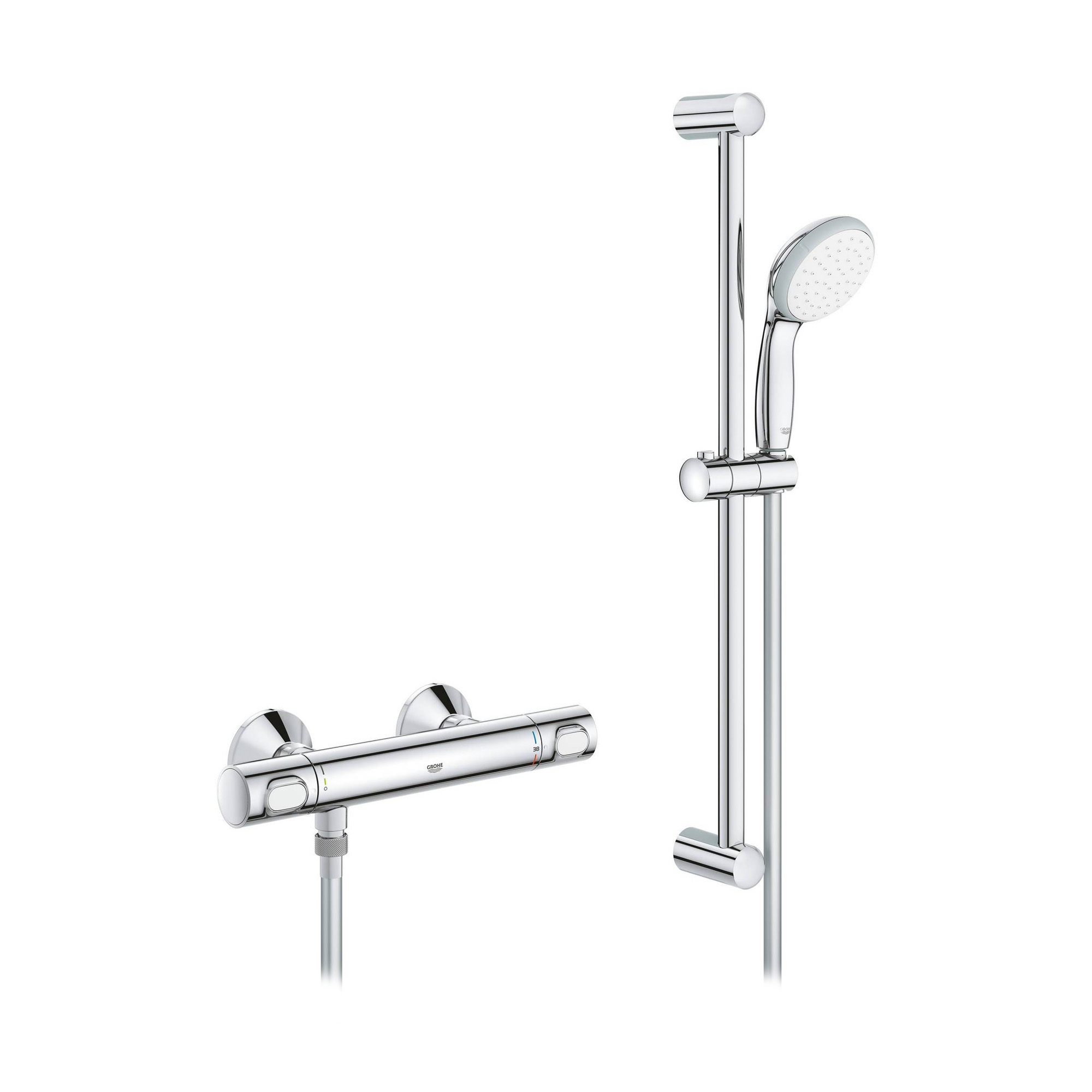 Cмеситель душевой термостатический GROHE Precision Flow хром латунь с душевым набором 34841000
Cмеситель душевой термостатический GROHE Precision Flow хром латунь с душевым набором 34841000