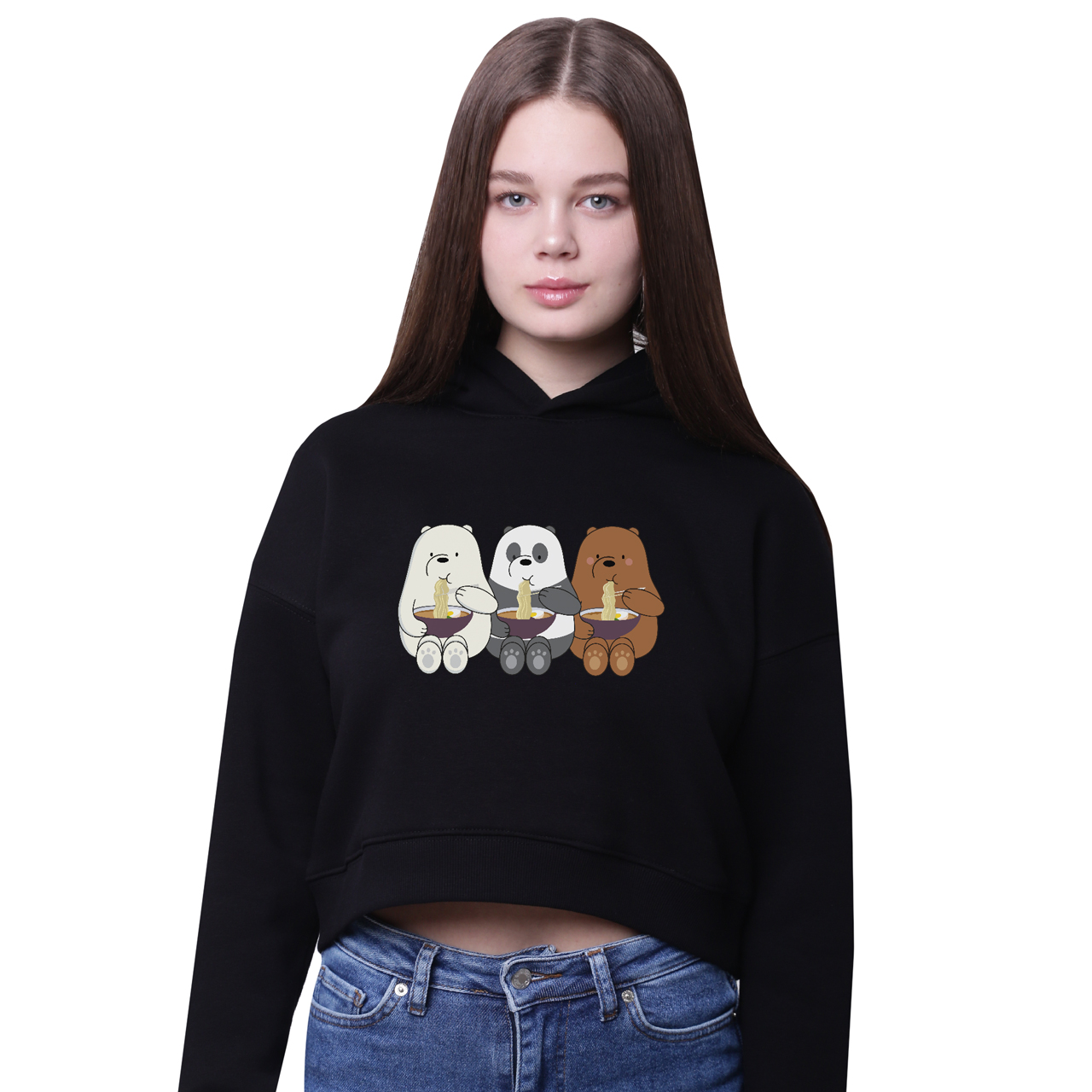 Кроп-топ с капюшоном Вся правда о медведях (We Bare Bears) Черный (35961-2897-1) 122 см
Кроп-топ с капюшоном Вся правда о медведях (We Bare Bears) Черный (35961-2897-1) 122 см