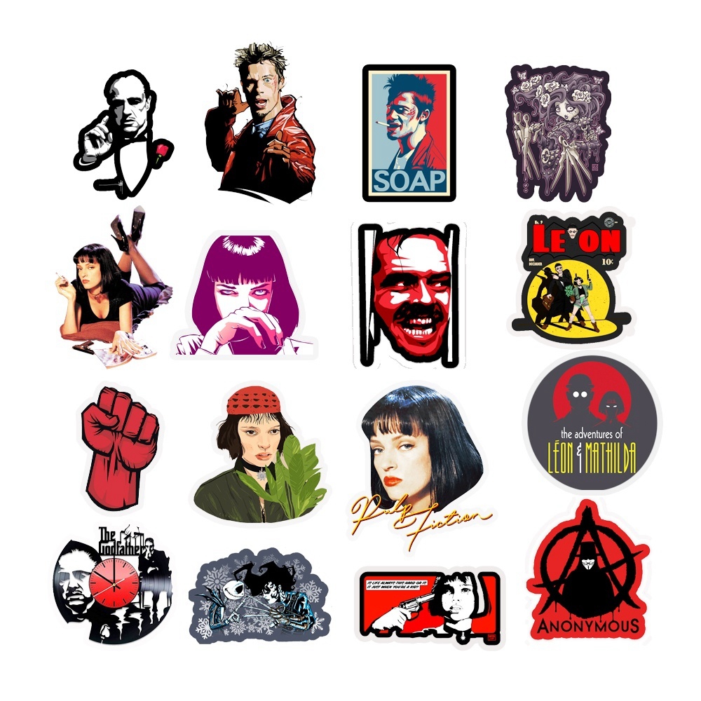 Набор наклеек stickers Classic Movie Fight club, Kill Bill, Pulp Fiction - 50 шт|Классика кино Бойцовский клуб, Убить Билла - Водостойкие стикеры для оклеивания
Набор наклеек stickers Classic Movie Fight club, Kill Bill, Pulp Fiction - 50 шт|Классика кино Бойцовский клуб, Убить Билла - Водостойкие стикеры для оклеивания