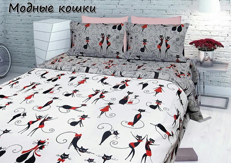 Постельное белье комплект из Бязи "Модные Кошки". Размер Семейный, простынь на Резинке, для Стандартной подушки (TIR_2271-208 S/R-SP)
Постельное белье комплект из Бязи "Модные Кошки". Размер Семейный, простынь на Резинке, для Стандартной подушки (TIR_2271-208 S/R-SP)