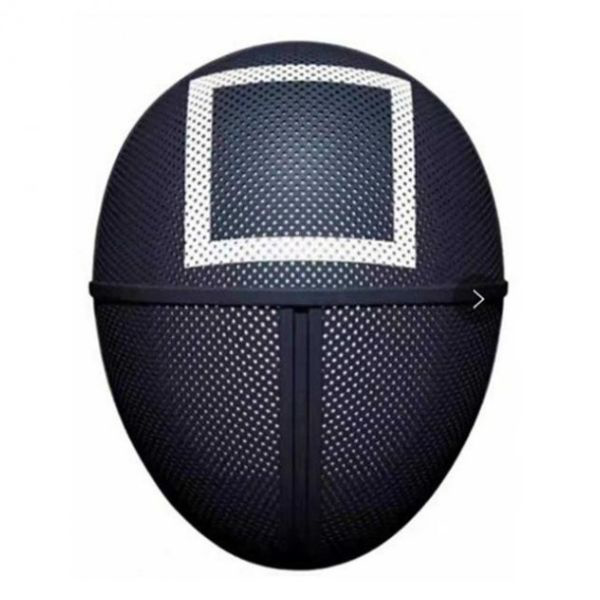 Маска для игры в кальмара Квадрат- Squid Game: 
Маска для игры в кальмара Квадрат- Squid Game: