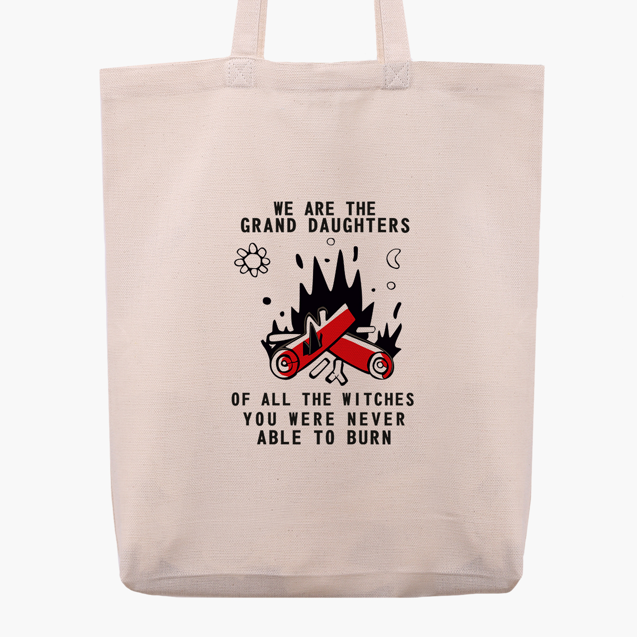 Эко сумка шоппер Мы внучки ведьм, которых вам не сжечь (We are the granddaughters of witches whom you cannot burn) (9227-2060) 41x35x8.5 см Бежевый
Эко сумка шоппер Мы внучки ведьм, которых вам не сжечь (We are the granddaughters of witches whom you cannot burn) (9227-2060) 41x35x8.5 см Бежевый