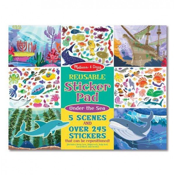 Набор многоразовых наклеек Под водой Reusable Sticker Pad Under the Sea Melissa & Doug
Набор многоразовых наклеек Под водой Reusable Sticker Pad Under the Sea Melissa & Doug