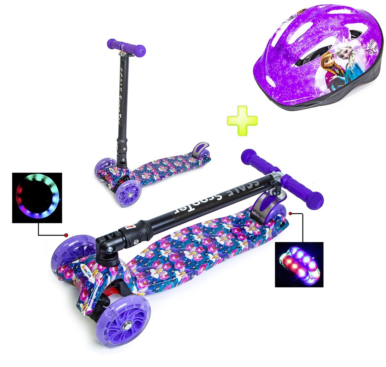 Детский самокат Scale Sports MAXI Орхидея с шлемом складной руль фиолетовый цвет
Детский самокат Scale Sports MAXI Орхидея с шлемом складной руль фиолетовый цвет