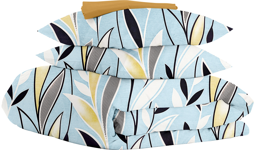 Комплект полуторного постельного белья Cosas на резинке Seaweed Blue Mustard 160x220 см
Комплект полуторного постельного белья Cosas на резинке Seaweed Blue Mustard 160x220 см
