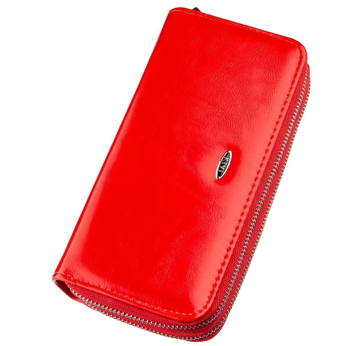 Кошелек женский из гладкой экокожи KIVI 19055 Ярко-красный 
Кошелек женский из гладкой экокожи KIVI 19055 Ярко-красный