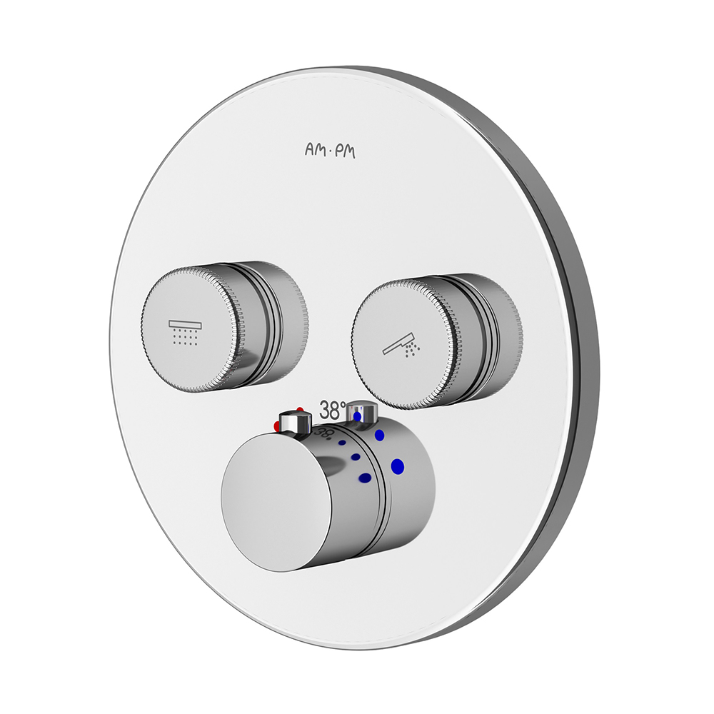 Внешняя часть смесителя с термостатом без скрытой части AM.PM Inspire V2.0 хром латунь 170мм F50A85700
Внешняя часть смесителя с термостатом без скрытой части AM.PM Inspire V2.0 хром латунь 170мм F50A85700