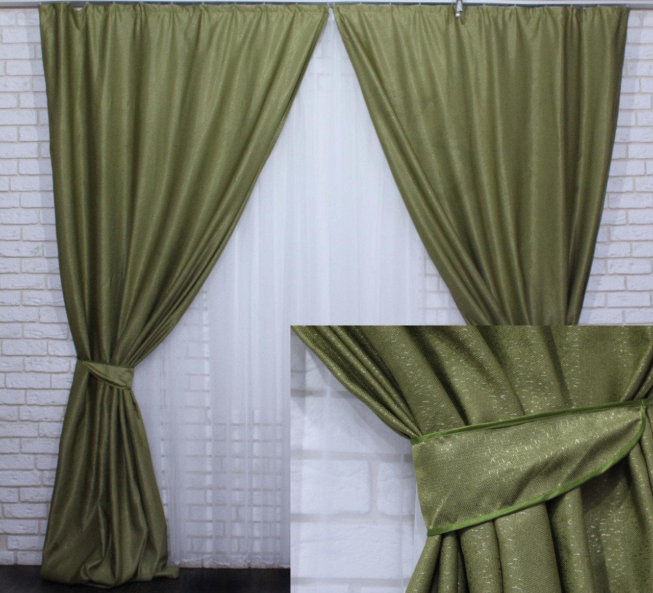 Комплект штор Chtextil коллекция "Льон Мешковина" цвет оливковый 2 шторы шириной по 2м
Комплект штор Chtextil коллекция "Льон Мешковина" цвет оливковый 2 шторы шириной по 2м