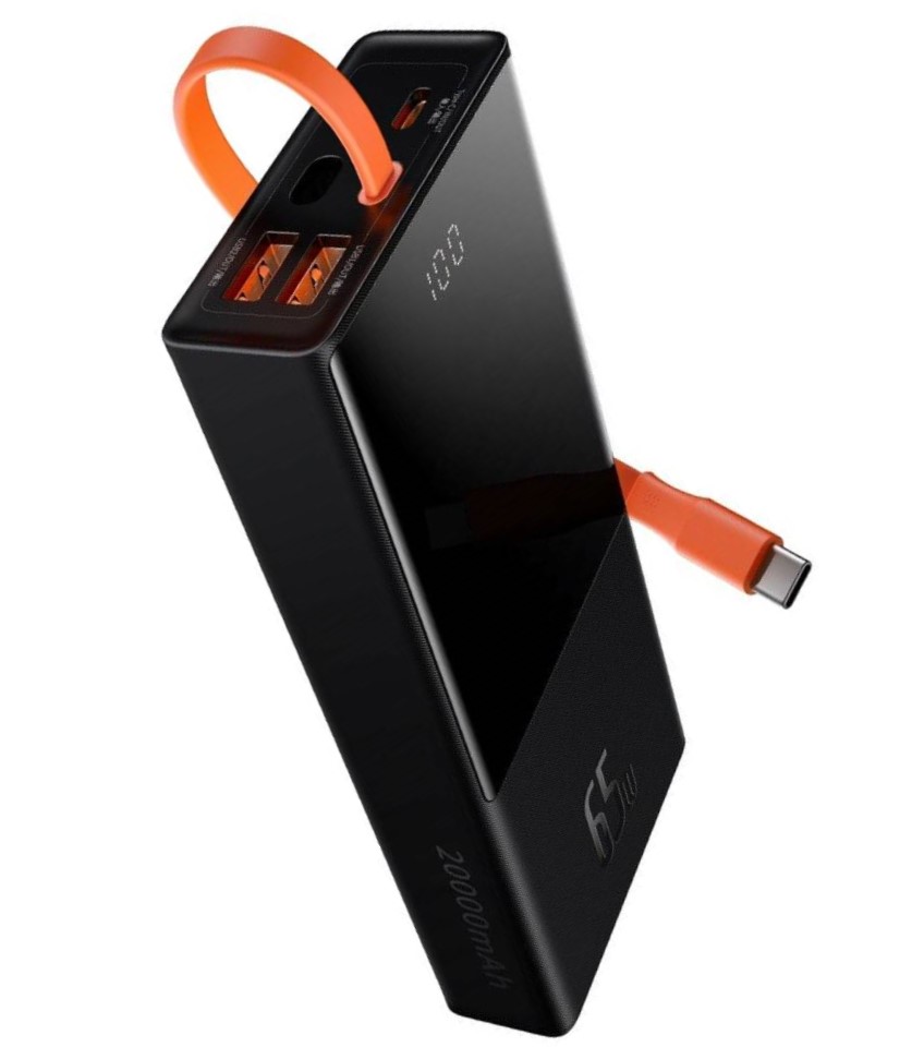 УМБ Baseus Elf Digital Display 20000mAh 65W 5A с технологией QC3.0+PD3.0 и Type-C кабелем 65W Черный
УМБ Baseus Elf Digital Display 20000mAh 65W 5A с технологией QC3.0+PD3.0 и Type-C кабелем 65W Черный