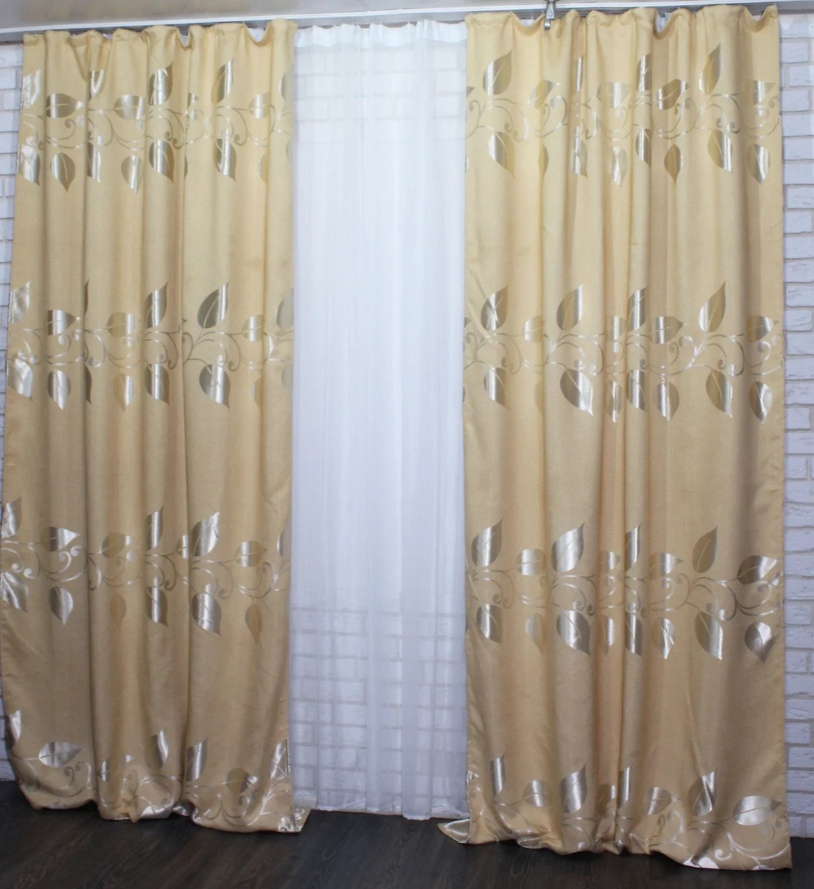 Комплект штор Chtextil из ткани льон с узором "листя" Ширина каждой шторы по 2.5м
Комплект штор Chtextil из ткани льон с узором "листя" Ширина каждой шторы по 2.5м