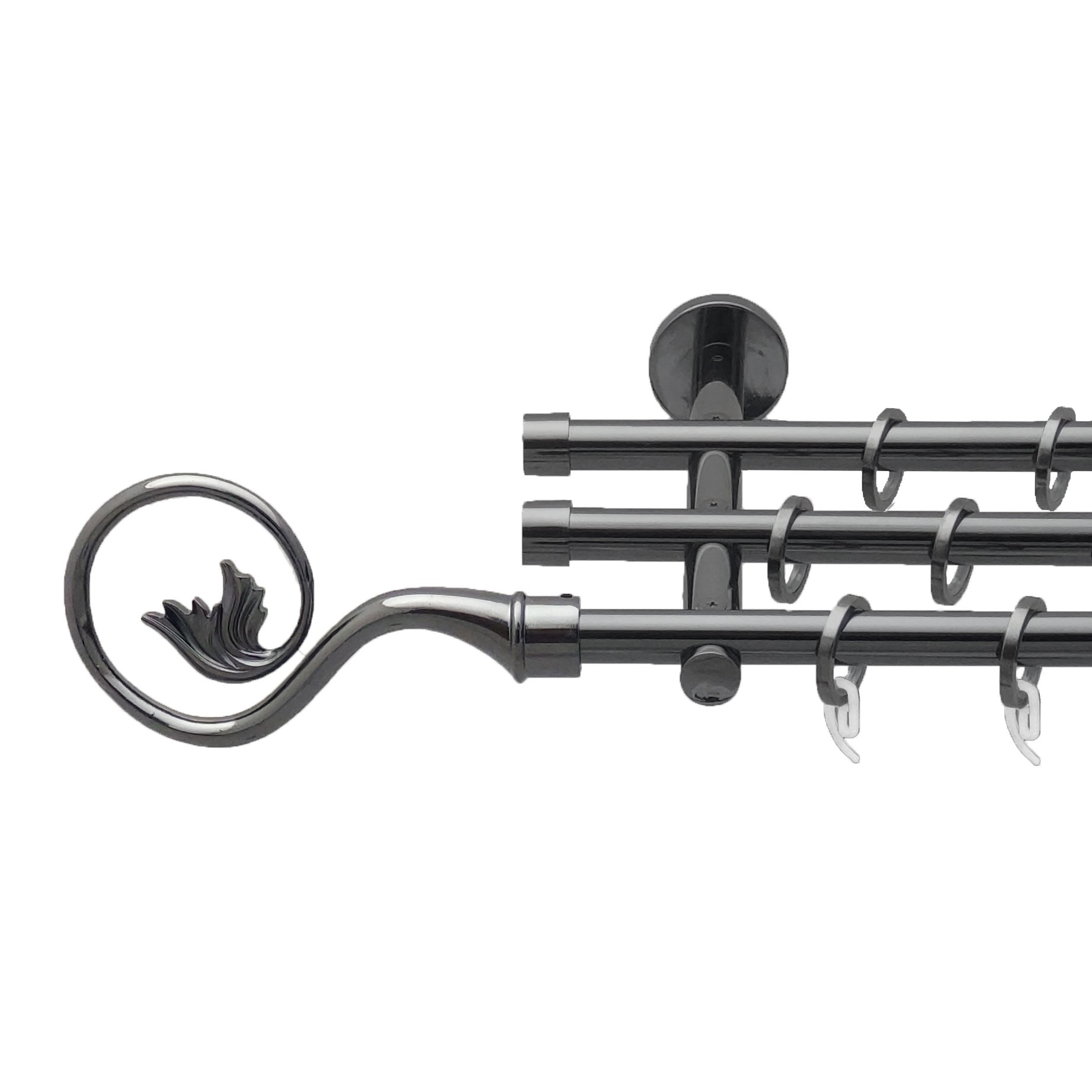 Карниз Orvit Ніка металевий трирядний циліндр (20 см) гладка труба кільце фасонне металеве Онікс 16\16\16 мм 300 см
Карниз Orvit Ніка металевий трирядний циліндр (20 см) гладка труба кільце фасонне металеве Онікс 16\16\16 мм 300 см