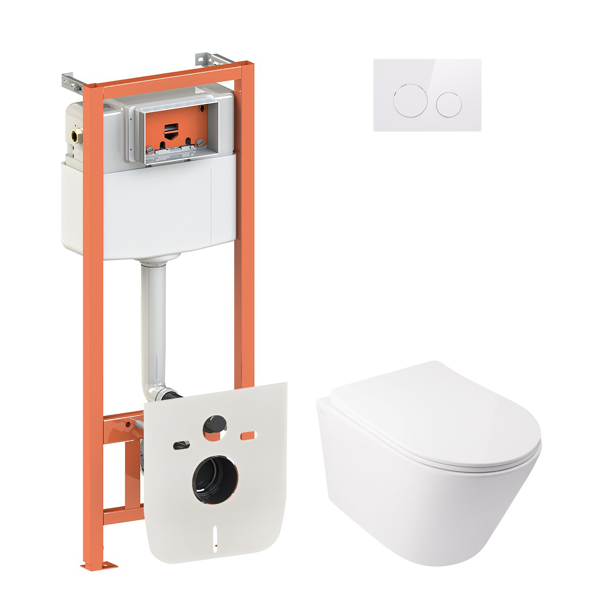 Набор Qtap инсталляция 4 в 1 с панелью смыва Nest (QT0133M425 + QT0111M11110W) + унитаз с сиденьем Swan QT16335178W
Набор Qtap инсталляция 4 в 1 с панелью смыва Nest (QT0133M425 + QT0111M11110W) + унитаз с сиденьем Swan QT16335178W