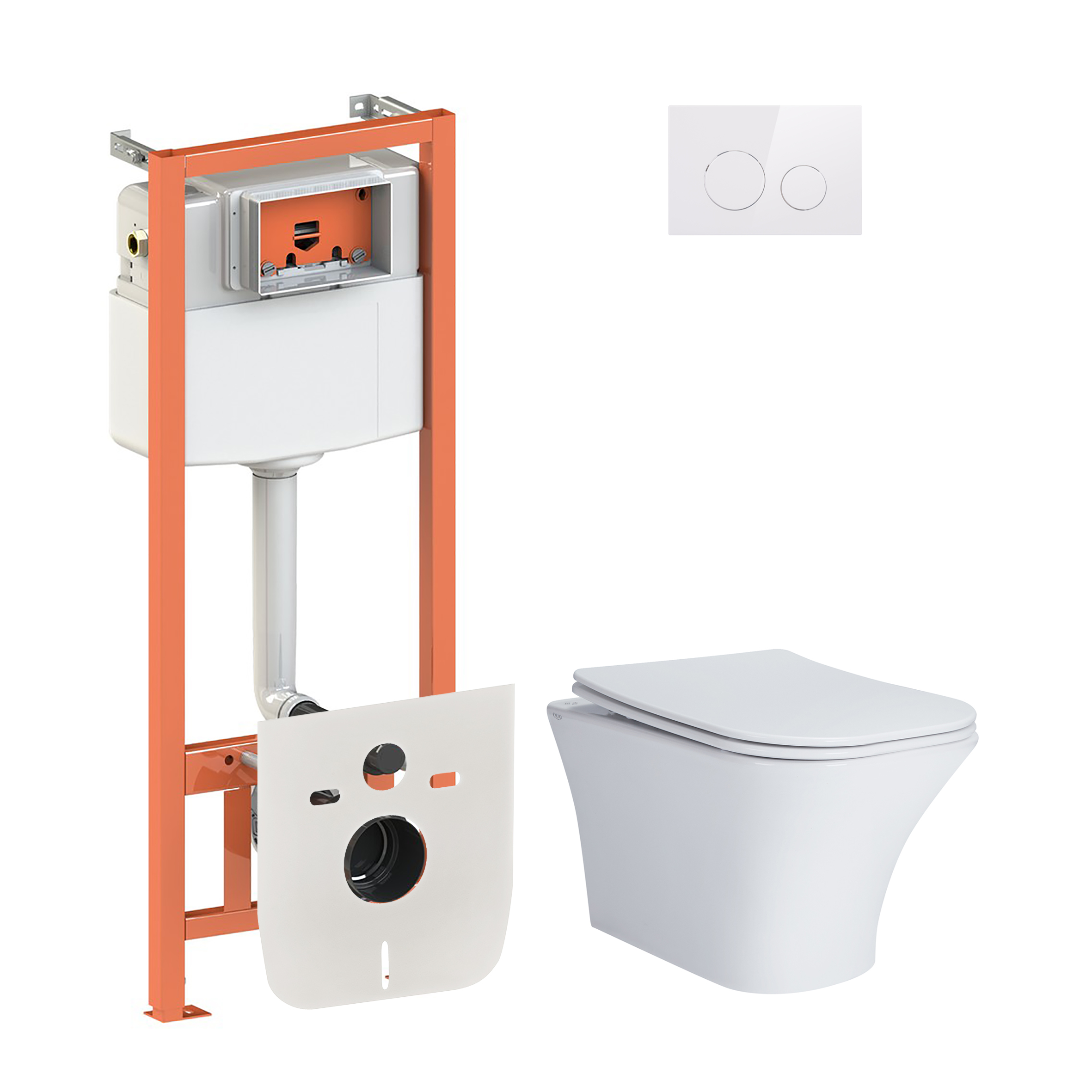 Набор Qtap инсталляция 4 в 1 с панелью смыва Nest (QT0133M425 + QT0111M11110W) + унитаз с сиденьем Presto QT24332615EW
Набор Qtap инсталляция 4 в 1 с панелью смыва Nest (QT0133M425 + QT0111M11110W) + унитаз с сиденьем Presto QT24332615EW