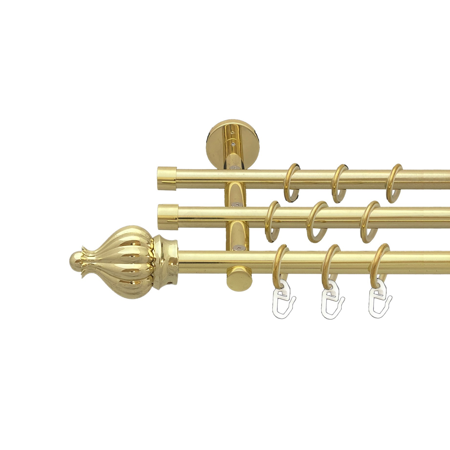 Карниз Orvit Таджа металевий трирядний циліндр 20 см гладка труба кільце металеве Золото 16\16\16 мм 300 см (00-00014738) 
Карниз Orvit Таджа металевий трирядний циліндр 20 см гладка труба кільце металеве Золото 16\16\16 мм 300 см (00-00014738)