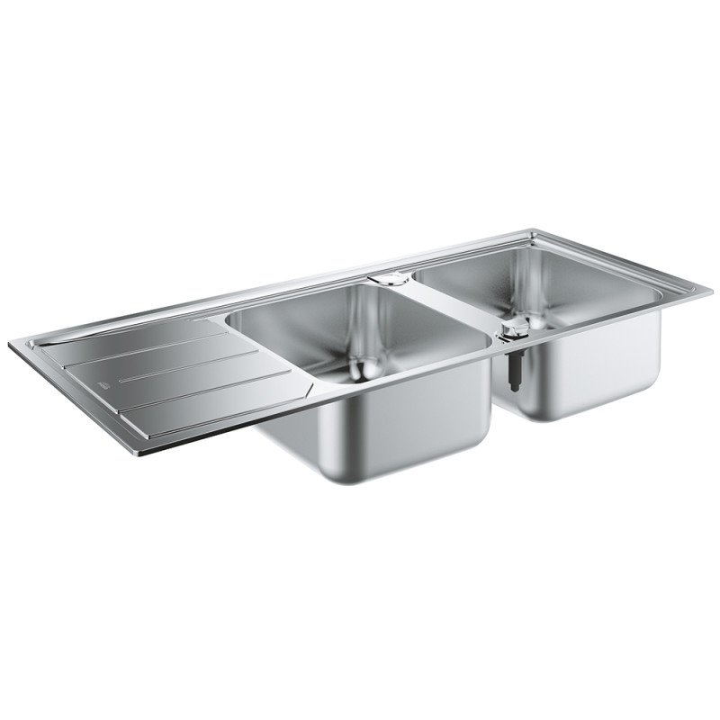 GROHE Мийка для кухні 1160 x 500 мм з ексцентриком, 2 чаши, матова (31588SD0)
GROHE Мийка для кухні 1160 x 500 мм з ексцентриком, 2 чаши, матова (31588SD0)