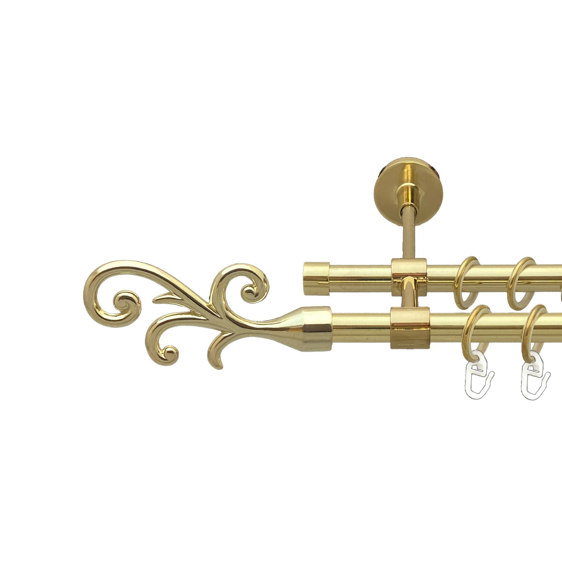 Карниз Orvit Фала металевий дворядний закритий гладка труба кільце металеве Золото 16\16 мм 300 см (00-00014606) 
Карниз Orvit Фала металевий дворядний закритий гладка труба кільце металеве Золото 16\16 мм 300 см (00-00014606)